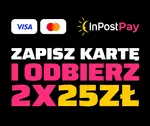 Zyskaj 2 x 25 zł rabatu na zakupy z InPost Pay