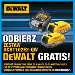 Odbierz zestaw 2 akumulatorów DeWALT PowerStack 18V + ładowarkę w prezencie!