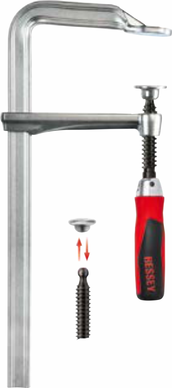 Pince Bessey TPN 1250x120mm - Serrage Large, Protections Rotule, Pour Travail Du Bois