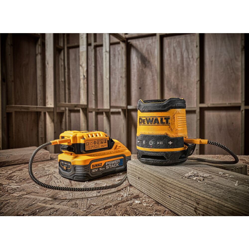 Przenośny głośnik budowlany 5W, Bluetooth DeWALT [DCR009XJ] IP67